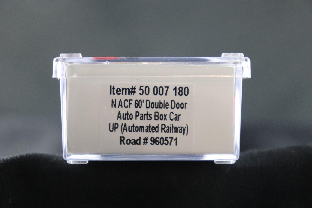 N Scale Atlas N ACF 60' Single Door Auto Parts Box Car UP Automated Railway #960571