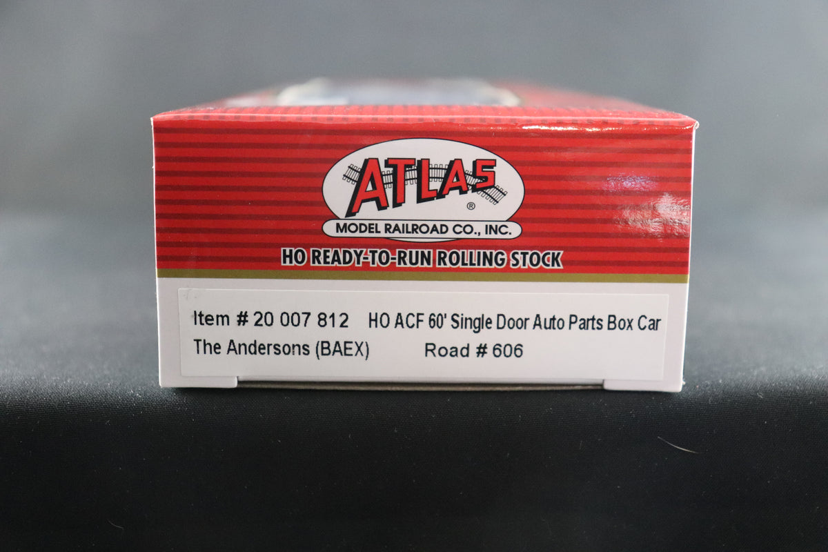 HO Scale Atlas ACF 60' Single Door-Auto Parts Boxcar #606