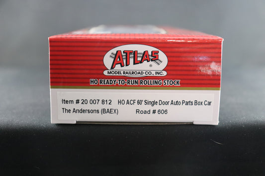 HO Scale Atlas ACF 60' Single Door-Auto Parts Boxcar #606