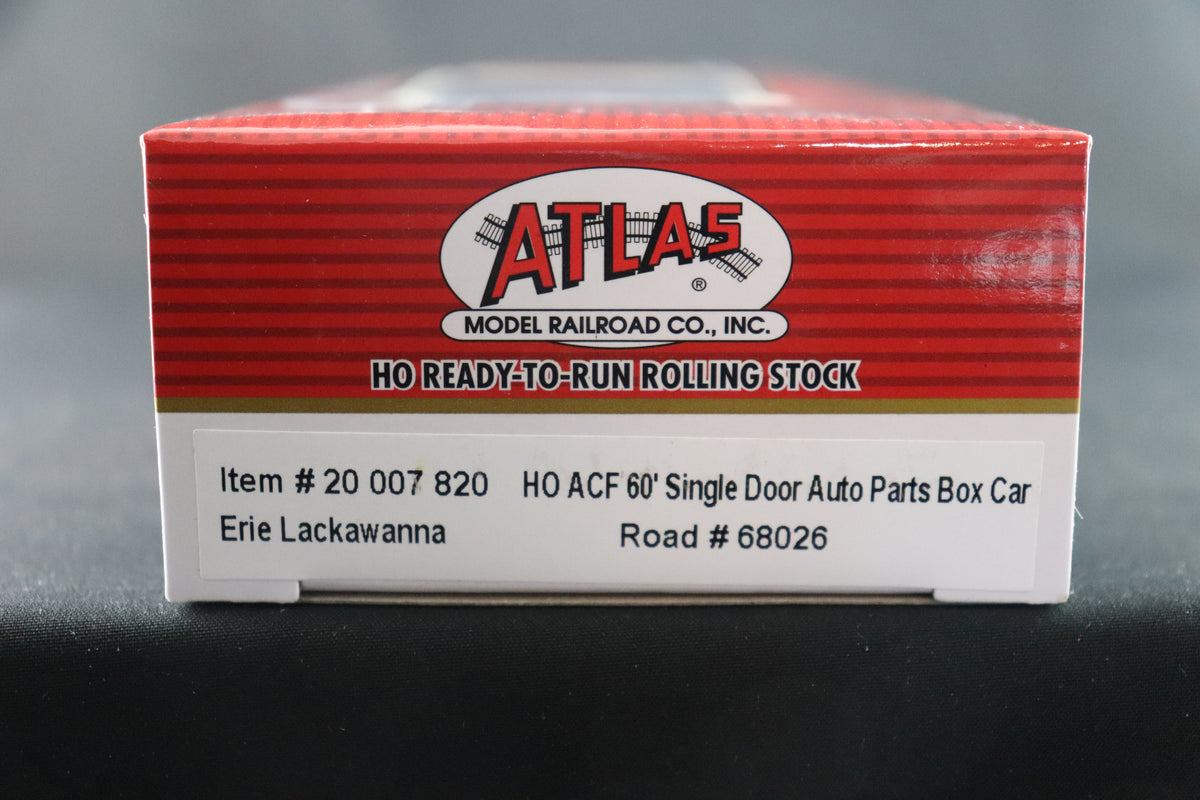 HO Scale Atlas 60' ACF Auto Parts Boxcar Erie Lackawana #68026