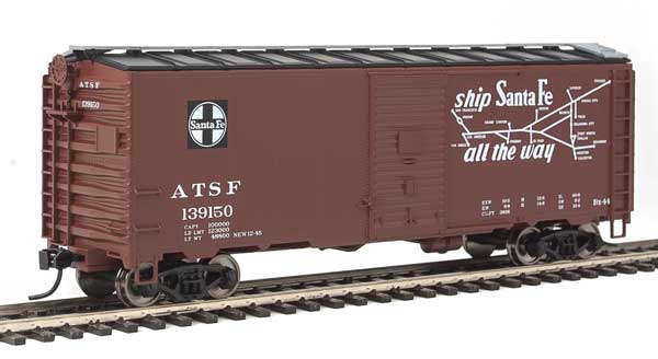 HO Scale WalthersMainline 40' Association of American Railroads 1944 Boxcar - Ready to Run SF#139150