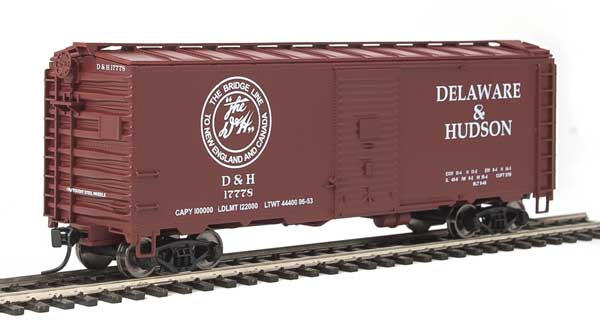 HO Scale WalthersMainline 40' Association of American Railroads 1944 Boxcar - Ready to Run D&H#17778