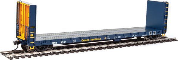 HO Scale WalthersProto 50' CC&F Bulkhead Flatcar - Ready to Run ONT #4538