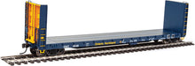 Load image into Gallery viewer, HO Scale WalthersProto 50&#39; CC&amp;F Bulkhead Flatcar - Ready to Run ONT #4546
