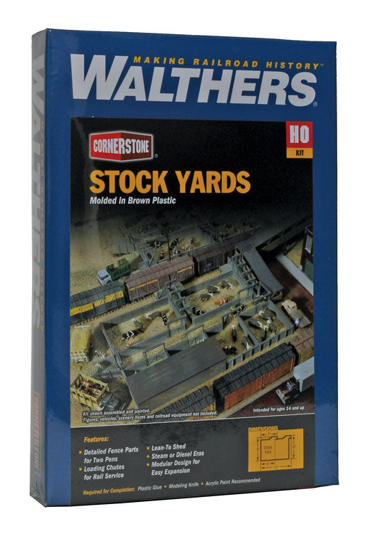 HO Scale Walthers Cornerstone Stock Yards - 2 Pens  #3047