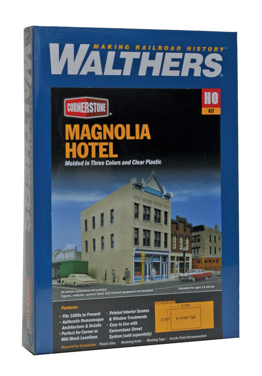 HO Scale Walthers Cornerstone Magnolia Hotel
