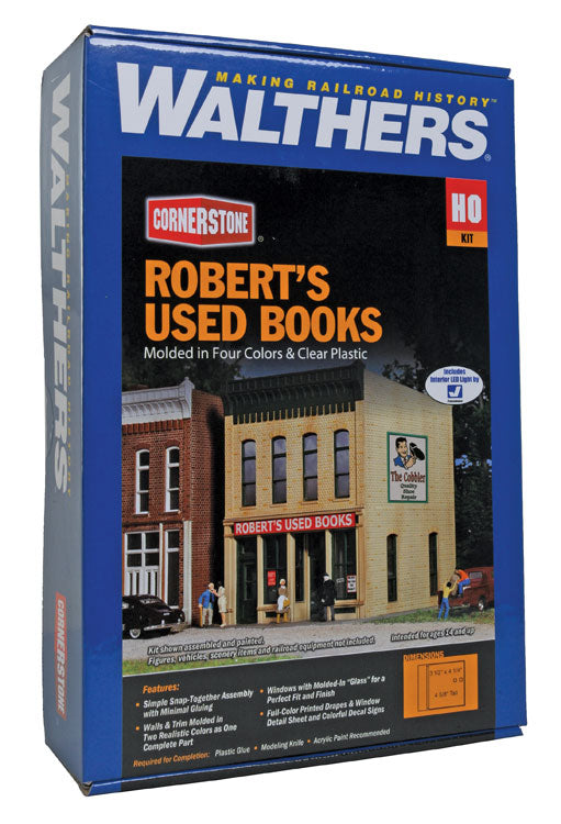 HO Scale Walthers Cornerstone Robert's Used Books