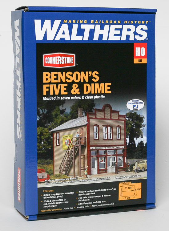 HO Scale Walthers Cornerstone Benson's Five and Dime  #3661