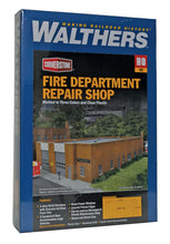 Load image into Gallery viewer, HO Scale Walthers Cornerstone Fire Department Repair Shop
