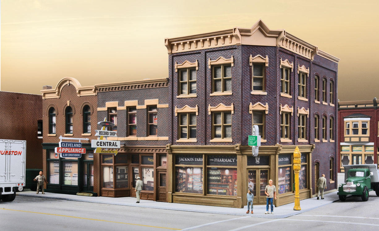 HO Scale Walthers Cornerstone Merchant's Row V #4041