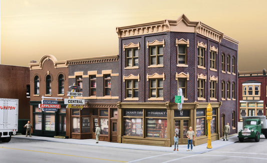 HO Scale Walthers Cornerstone Merchant's Row V #4041