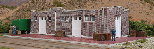 HO Scale Walthers Cornerstone Brick Mission-Style Santa Fe Freight House #4056