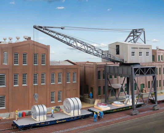 HO Scale Walthers Cornerstone Traveling Crane with Brick Street  #4096