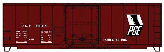 HO Scale Accurail Inc AAR 40' Insulated Plug-Door Boxcar - Kit