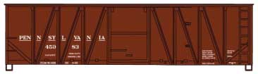 HO Scale Accurail Inc 40' Single-Sheathed Wood Boxcar w/Wood Doors & Steel Ends - Kit #4327