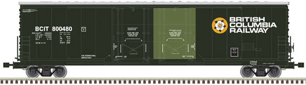 HO Scale Atlas Model Railroad Co. Evans 53' Double Plug-Door Boxcar - Master(R) BCIT #800436