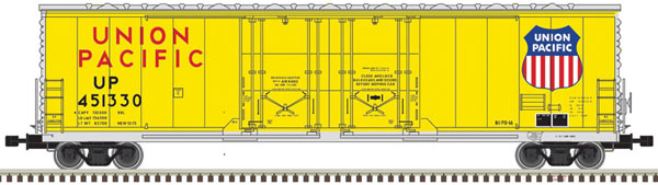 HO Scale Atlas Model Railroad Co. Evans 53' Double Plug-Door Boxcar - Master(R) UP #451299