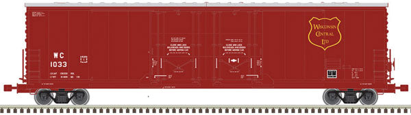 HO Scale Atlas Model Railroad Co. Evans 53' Double Plug-Door Boxcar - Master(R) WC #1033