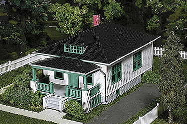 HO Scale Atlas Model Railroad Co. Lovely Ladies Home Series(TM) - Barb's Bungalow - Assembled
