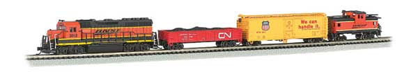 N Scale Bachmann Industries Roaring Rails Diesel Train Set - Sound and DCC  #24132