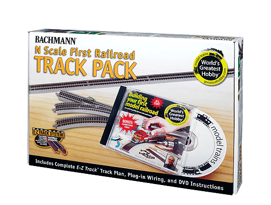 N Scale Bachmann Industries First Railroad Track Pack - E-Z Track(R) Bachmann Industries #44896