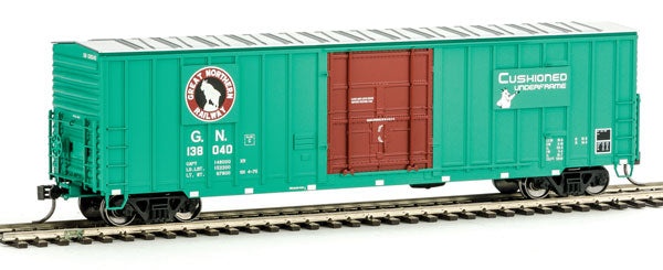 HO Scale Fox Valley Models Soo Line-Built 7-Post Plug-Door Boxcar w/Diagonal-Panel Roof - Ready to Run GN