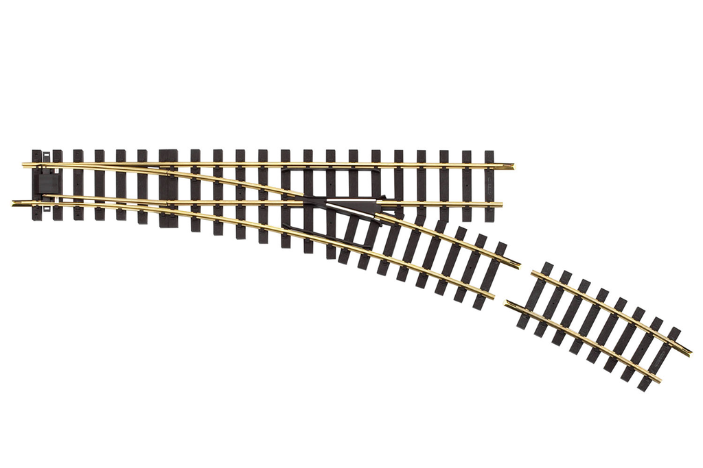 35227 R7 MANUAL SWITCH RIGHT 22.5° TRACK (G-SCALE)