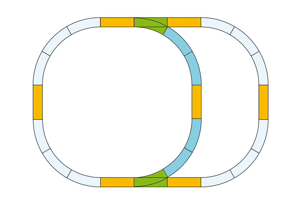 35302 DOUBLE OVAL TRACK SET TRACK (G-SCALE)