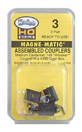 HO Scale Kadee Quality Products #3 Assembled #148 Whisker(R) Metal Couplers