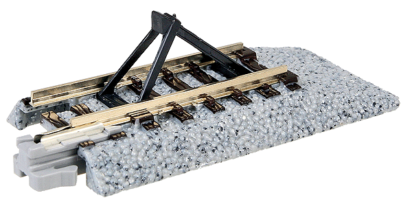 N Scale Kato USA Inc Straight Roadbed Bumper Track Section - Unitrack  #20-048