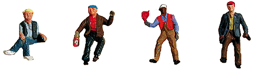 HO Scale Labelle Industries Yard Crew Figure Set