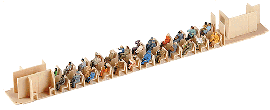 HO Scale Preiser Kg Seated Passengers pkg(36)