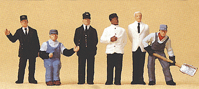 HO Scale Preiser Kg US Railroad Transition-Era Passenger Train Crew  #10452