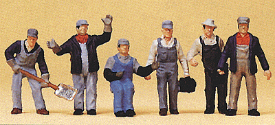 HO Scale Preiser Kg United States Railroad Transition-Era Freight Train Crew