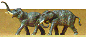 N Scale Preiser Kg Animals Elephants