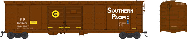 HO Scale Bowser Manufacturing Co. 50' Double-Door Boxcar SP# 606577