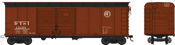 HO Scale Bowser Manufacturing Co. Class X-31a 40' Double-Door Flush-Roof Boxcar - Ready to Run