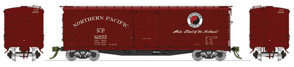 HO Scale Rapido Trains Inc NP 10000-Series 40' Wood Boxcar - Ready To Run #204801