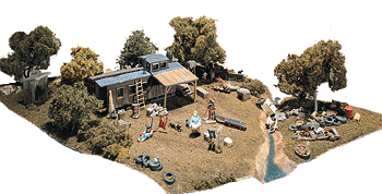 HO Scale Woodland Scenics Trackside Scenes(TM) Possum Hollow