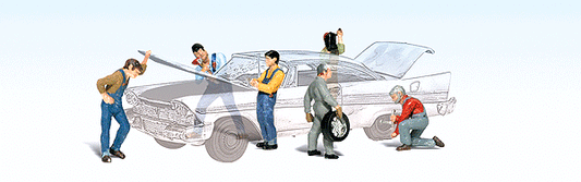 HO Scale Woodland Scenics Auto Mechanics