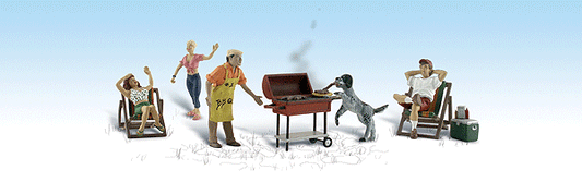 HO Scale Woodland Scenics Backyard Barbeque