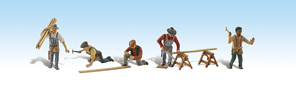 HO Scale Woodland Scenic Carpenter Crew