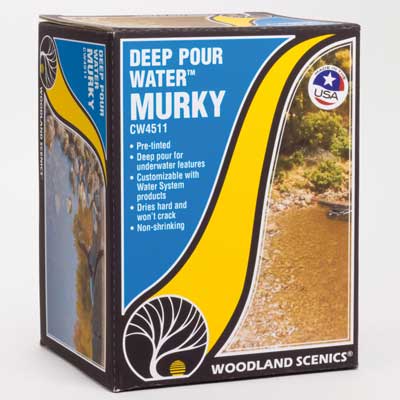 Woodland Scenics Deep Pour Water(TM) - Water System - 12oz 355mL Murky