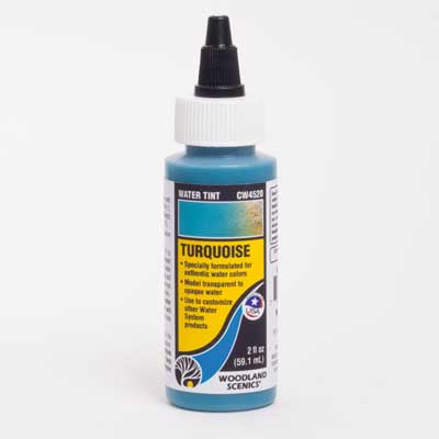 Woodland Scenics Water Tint - Water System - 2oz 59.1mL Turquoise