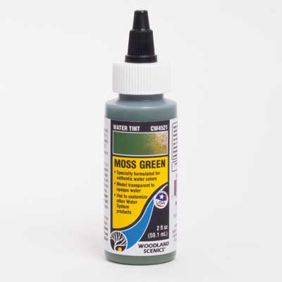 Woodland Scenics Water Tint - Water System - 2oz 59.1mL Moss Green