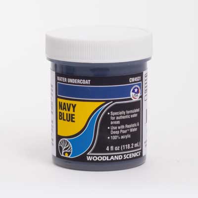 Woodland Scenics Water Undercoat - Water System - 4oz 118mL Navy Blue