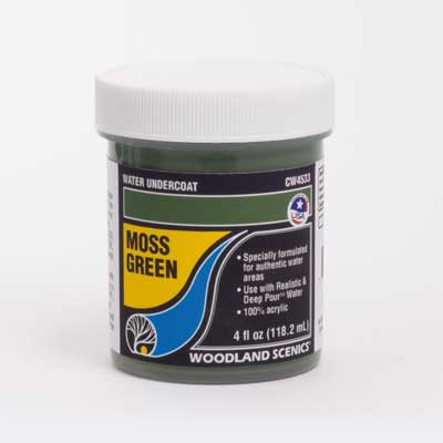 Woodland Scenics Water Undercoat - Water System - 4oz 118mL Moss Green