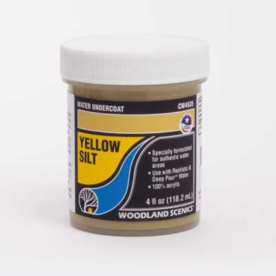 Woodland Scenics Water Undercoat - Water System - 4oz 118mL Yellow Silt