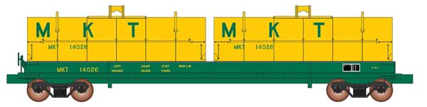 HO Scale Intermountain Railway Company Evans 100-Ton Coil Car with Round Hoods - Ready to Run MKT