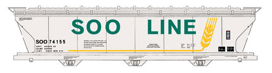 Intermountain Railway Company ACF 4650 Cubic Foot 3-Bay Covered Hopper - Ready to Run # 74203